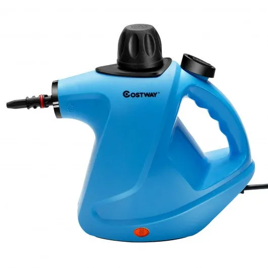 1050W Multi-purpose Handheld Pressurized Steam Cleaner-Blue