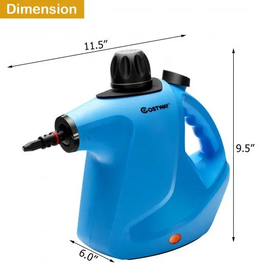 1050W Multi-purpose Handheld Pressurized Steam Cleaner-Blue