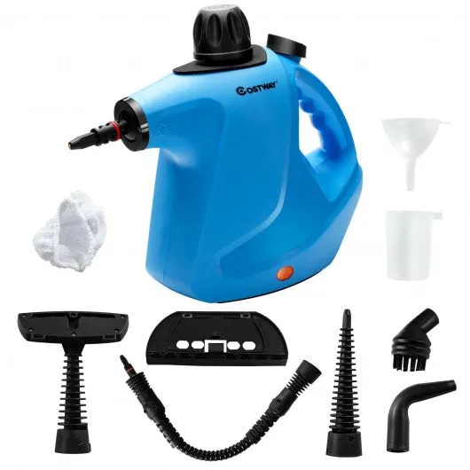 1050W Multi-purpose Handheld Pressurized Steam Cleaner-Blue