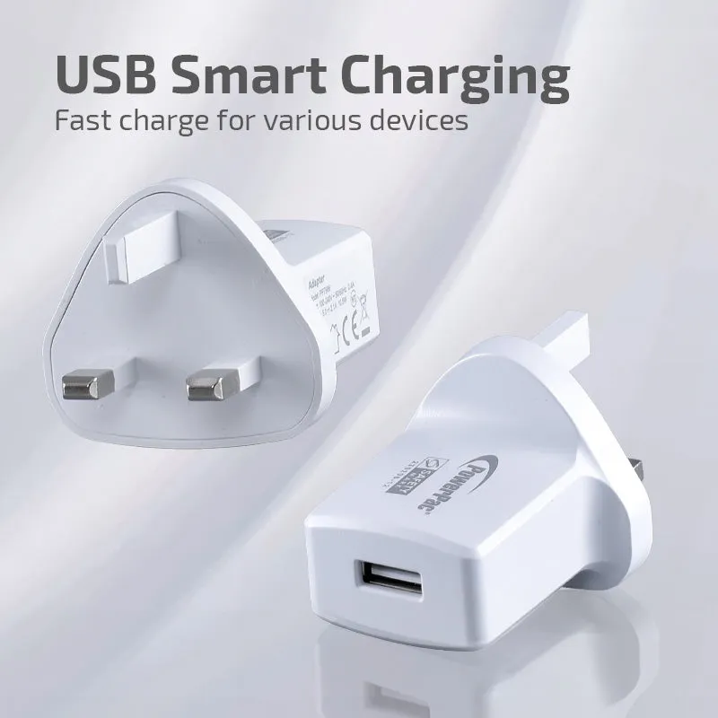 10.5W Charger Fast Charge QC3.0, PD 3.0 USB Smart Charger, TYPE A (PP7986) Black