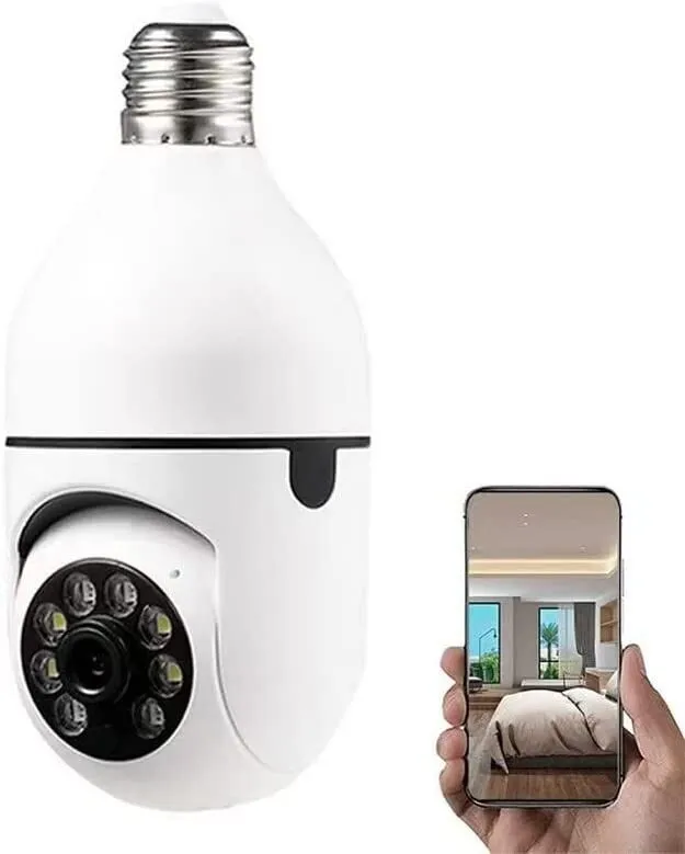 1080P IP E27 Light Bulb Camera Wi-Fi IR Night Smart Home Wireless Security