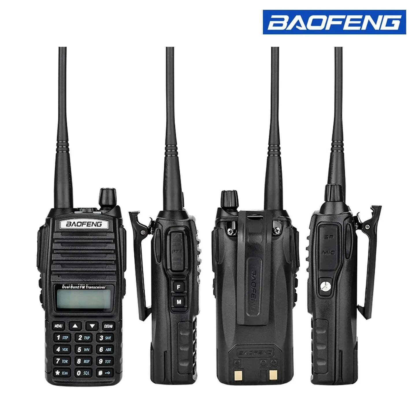 1PC BAOFENG UV82X 5W Walkie Talkie Dual Band CB Amateur Portable Two Way Radio, Long Range UV-82 Updated UHF VHF