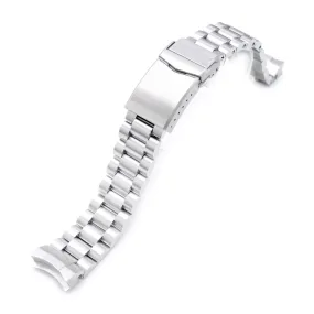 20mm Endmill Watch Band for Seiko Sumo SBDC001 SBDC031 SBDC081, Stainless Steel - Brushed, V Diver Clasp