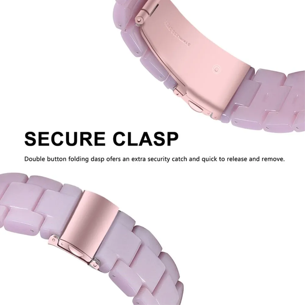 20mm Garmin Vivomove 3 resin watch strap  - Light Purple