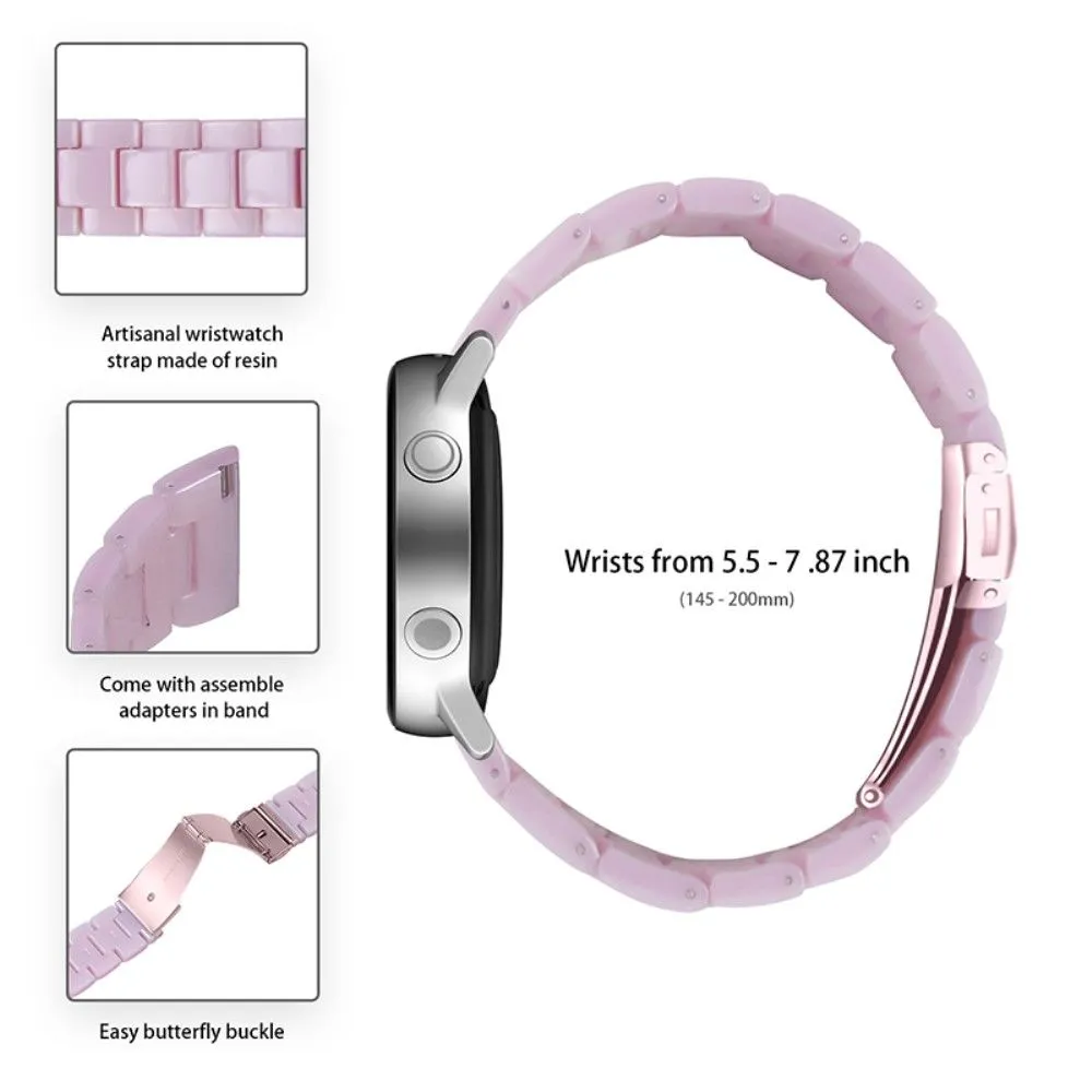 20mm Garmin Vivomove 3 resin watch strap  - Light Purple