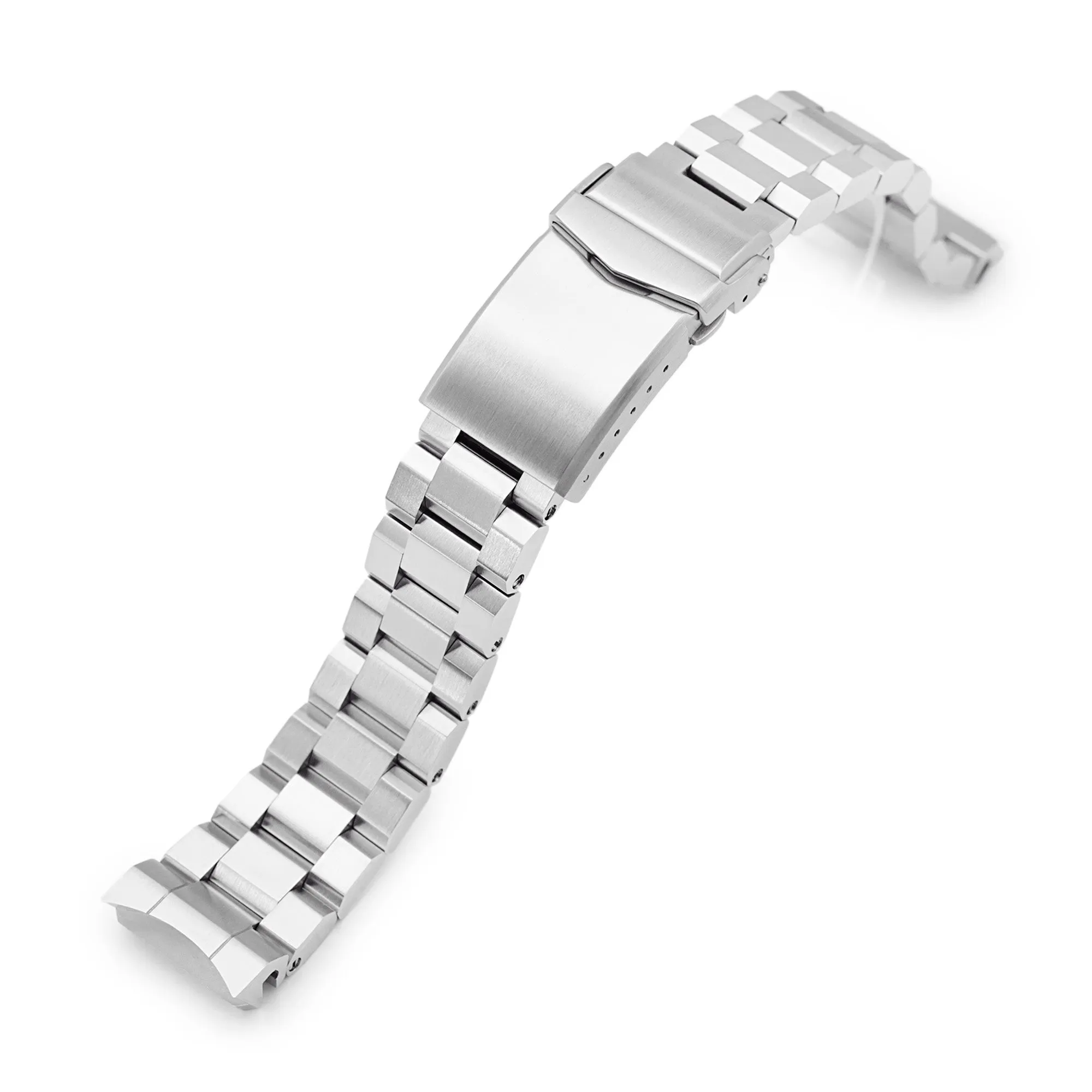 20mm Hexad Watch Band for Seiko MM300 Prospex Marinemaster SBDX001 SBDX017 SBDX023, Stainless Steel - Brushed, V-Diver Clasp