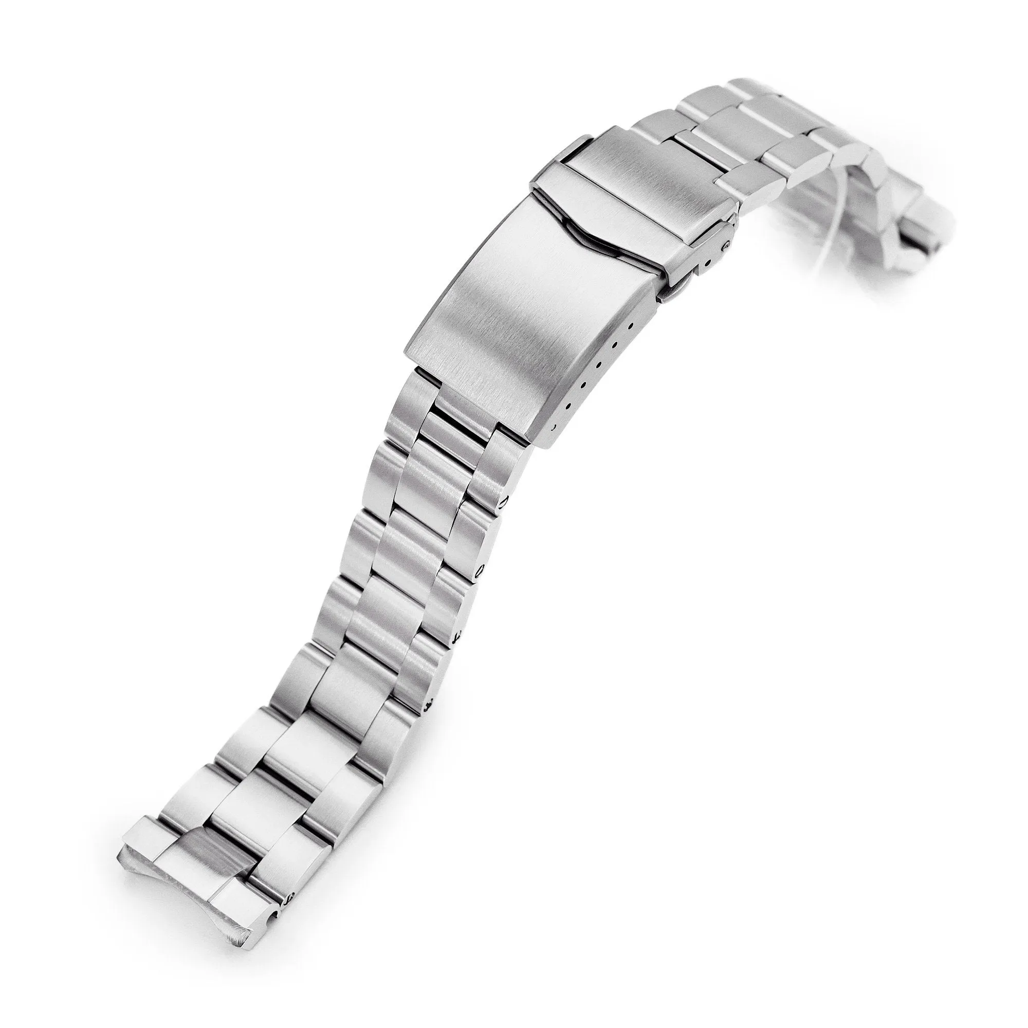 20mm Super-O Boyer Watch Band for Seiko 62MAS (63MAS) 40.5mm SPB143 SPB149 SBDC101, Stainless Steel - Brushed, V Diver Clasp