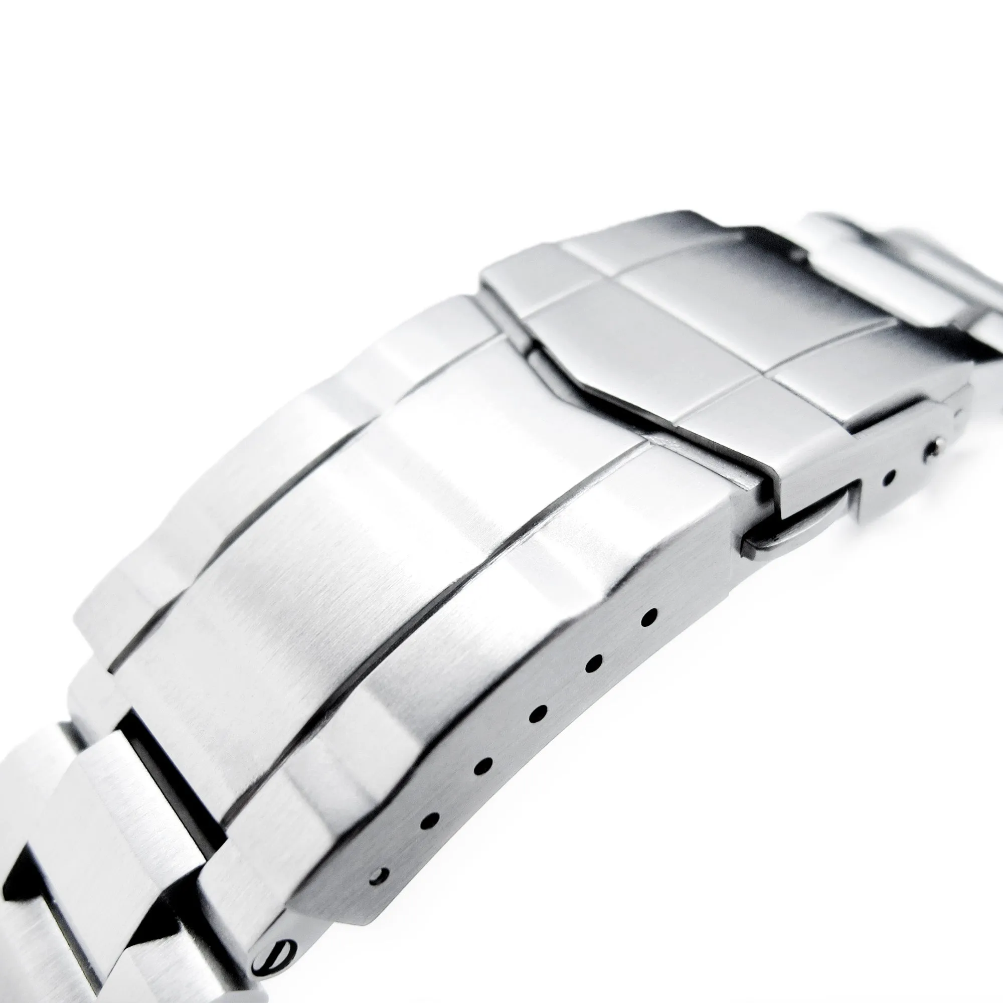 22mm Hexad Watch Band for Seiko King Samurai SRPE33 SRPE37 SRPF79, Stainless Steel - Brushed, SUB Diver Clasp