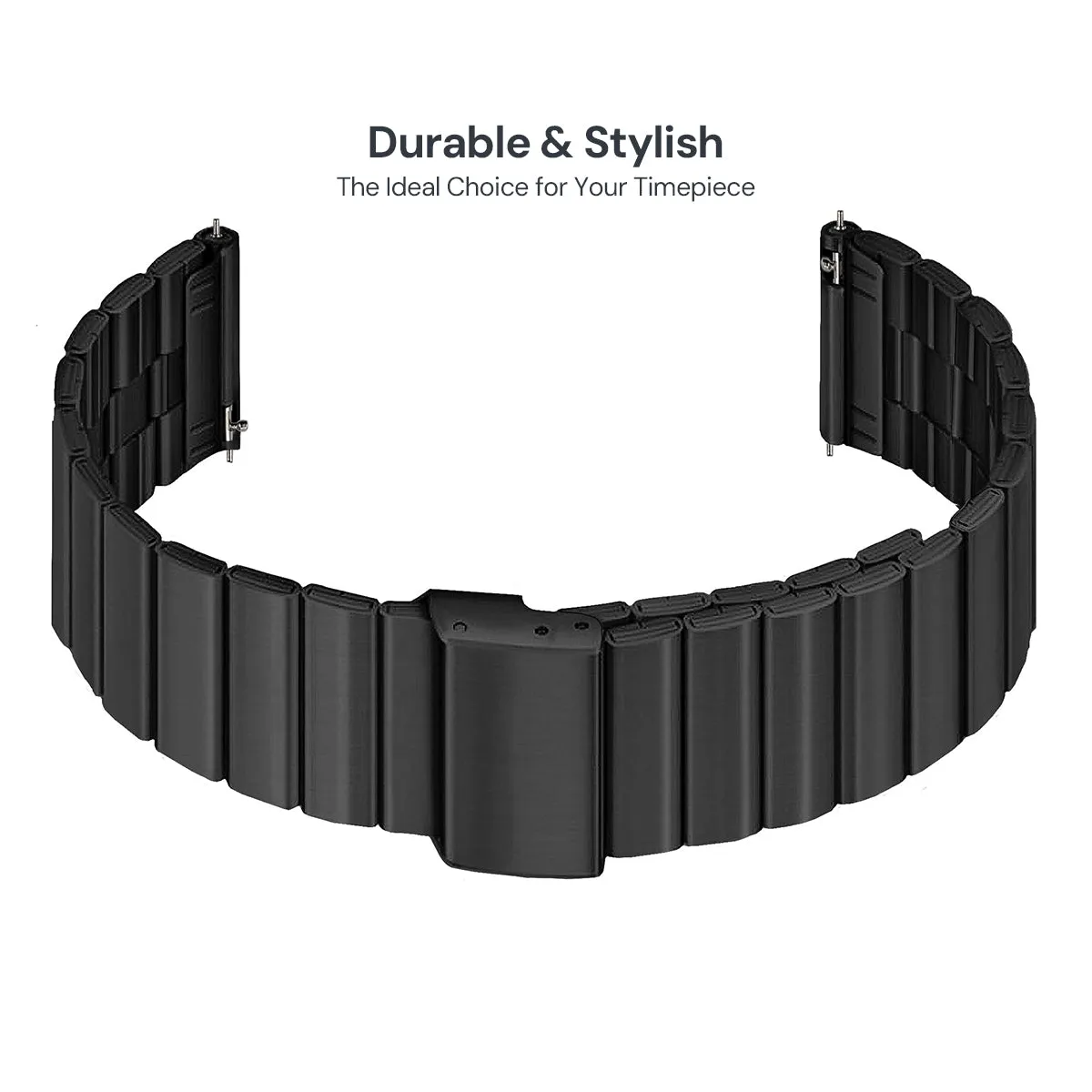 22mm Metal Bands | Samsung Galaxy Watch 3 45mm/Galaxy Watch 46mm/Gear S3 Frontier/Classic | Black