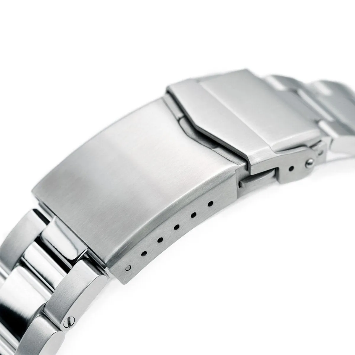 22mm Super-O Boyer Watch Band compatible with Orient Triton, 316L Stainless Steel Polished & Brushed V-Clasp