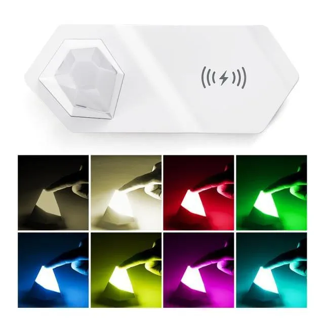 2in1 Diamond LED Night Light Wireless Charger