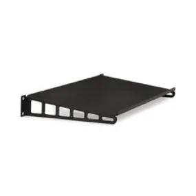 2U Fiber Optic Patch Panel,  Capacity 4 LGX Adapter Plates / Cassettes / Modules, Unloaded, Lexan Front Door, Black Powder Coat