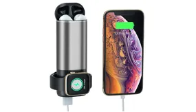 3 in 1 Charging Power Bank for Airpods, iWatch Series 4/3/2/1   5200mAh External Battery Pack for other Devices - Ships Quick!