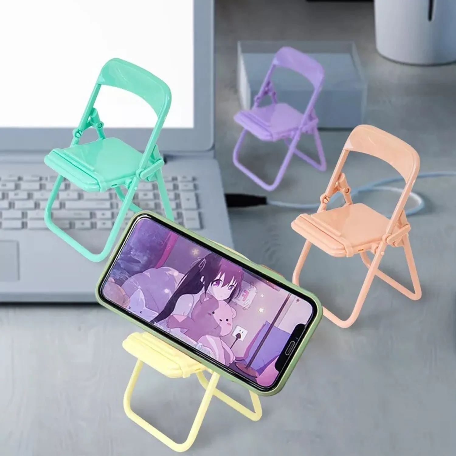 4797 1 Pc Chair Mobile Stand used in all kinds of household and official purposes as a stand and holder for mobiles and smartphones etc.