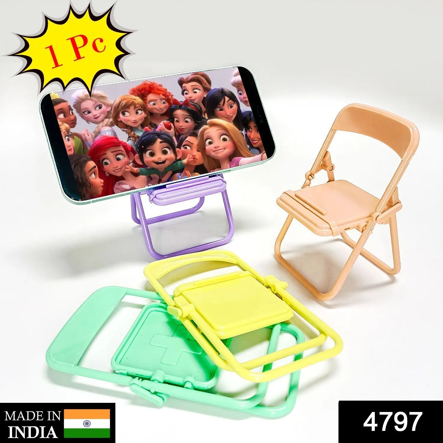 4797 1 Pc Chair Mobile Stand used in all kinds of household and official purposes as a stand and holder for mobiles and smartphones etc.