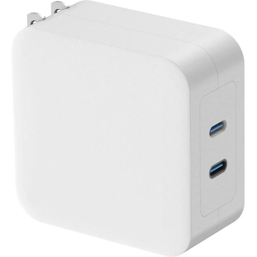 4XEM 100W GAN Wall Charger Dual USB-C - White