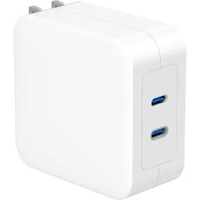 4XEM 100W GAN Wall Charger Dual USB-C - White