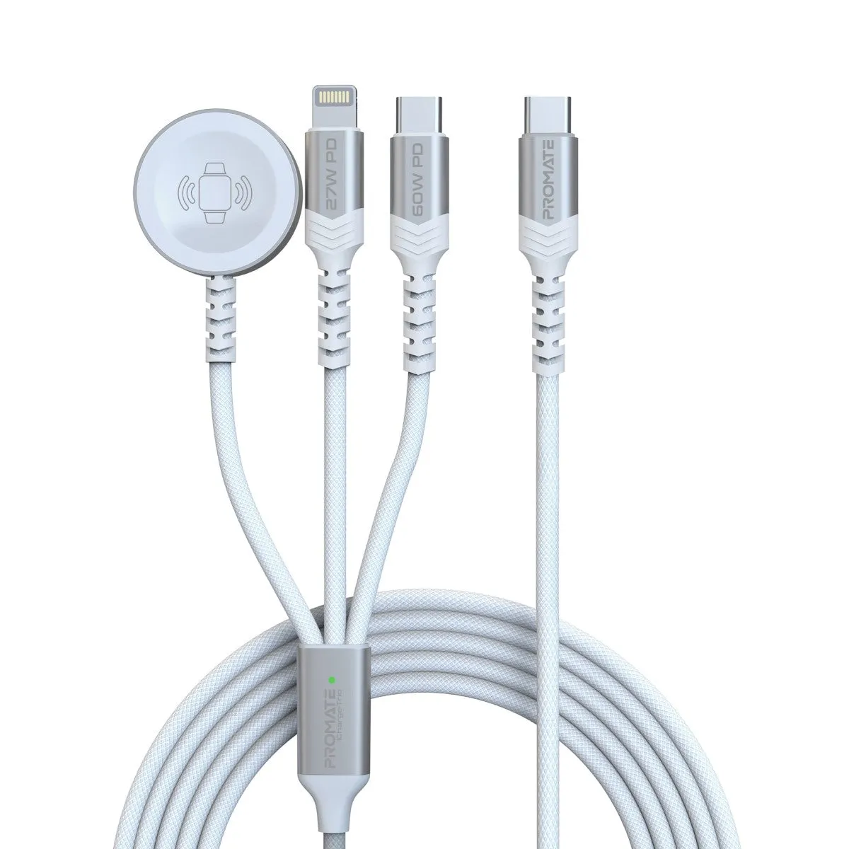 5-in-1 Multi-Connector Cable for Charging & Data Transfer with Apple Watch Charger