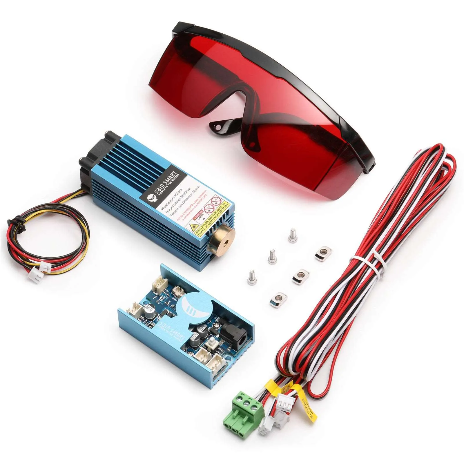 5.5W Fixed Focus Laser Module Kit, for PROVerXL 4030, 3018-PRO, 3020-PRO MAX, Blue-Violet Light