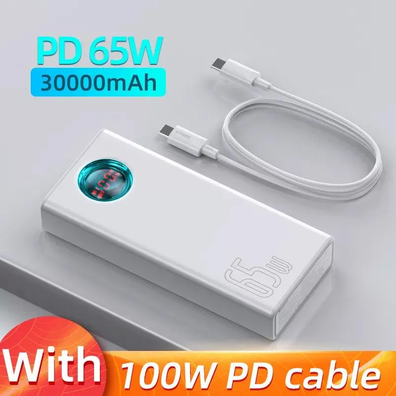 65W Baseus Power Bank – Ultra-Fast Charging Solution for All Your Devices