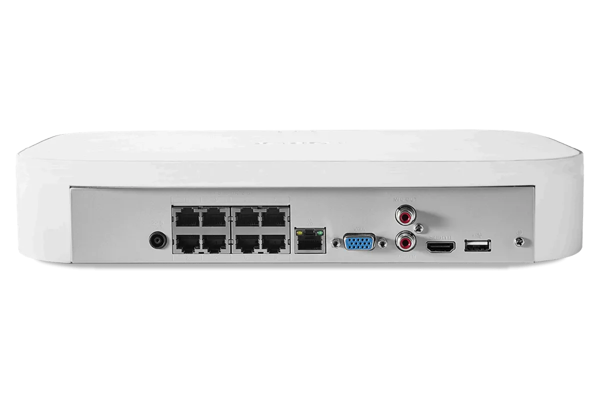 8-channel Fusion NVR System with Smart Deterrence and Mask Detection Security Cameras