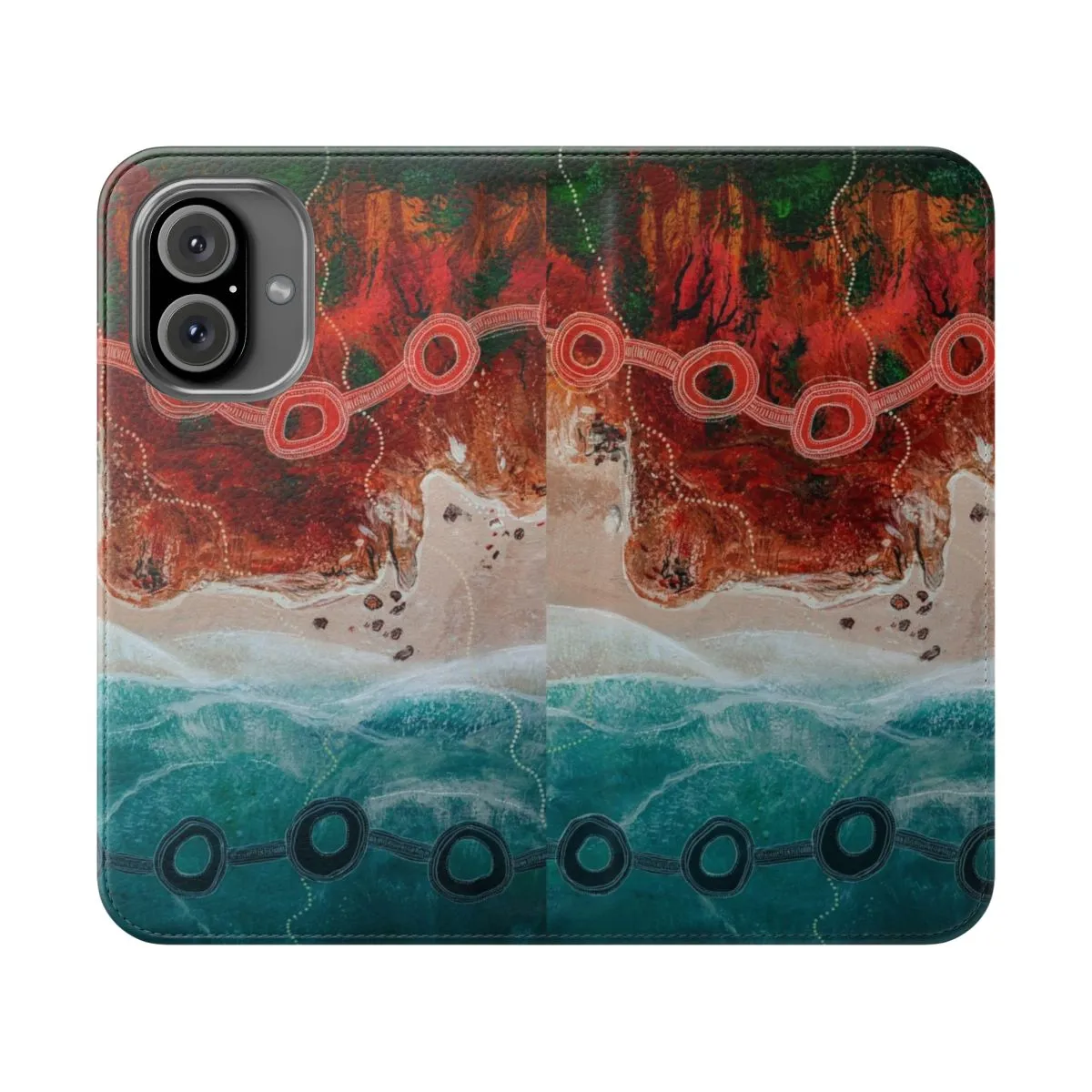 Aboriginal Art Flip Cover Phone Case