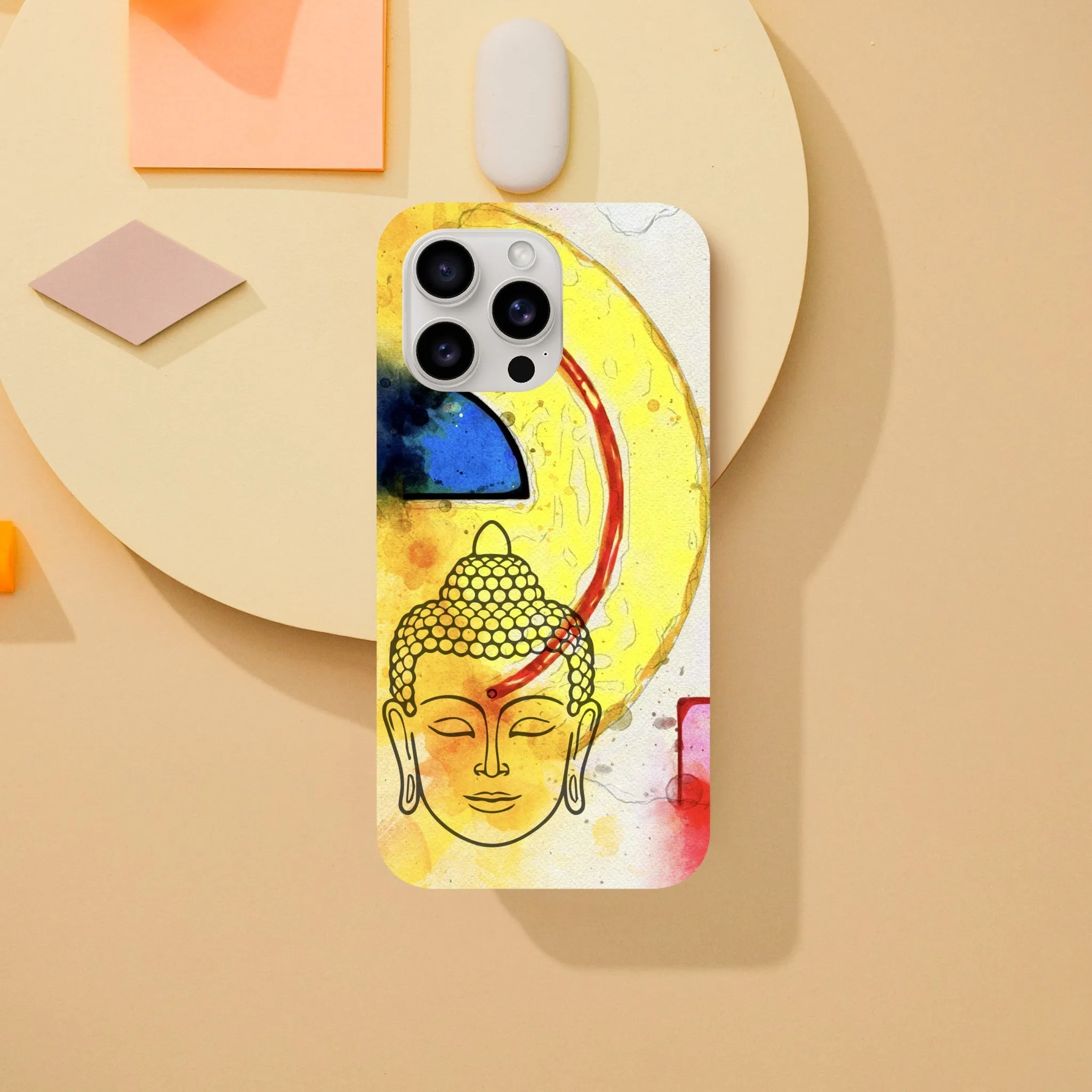 Abstract Buddha 2 Phone Case Final Art