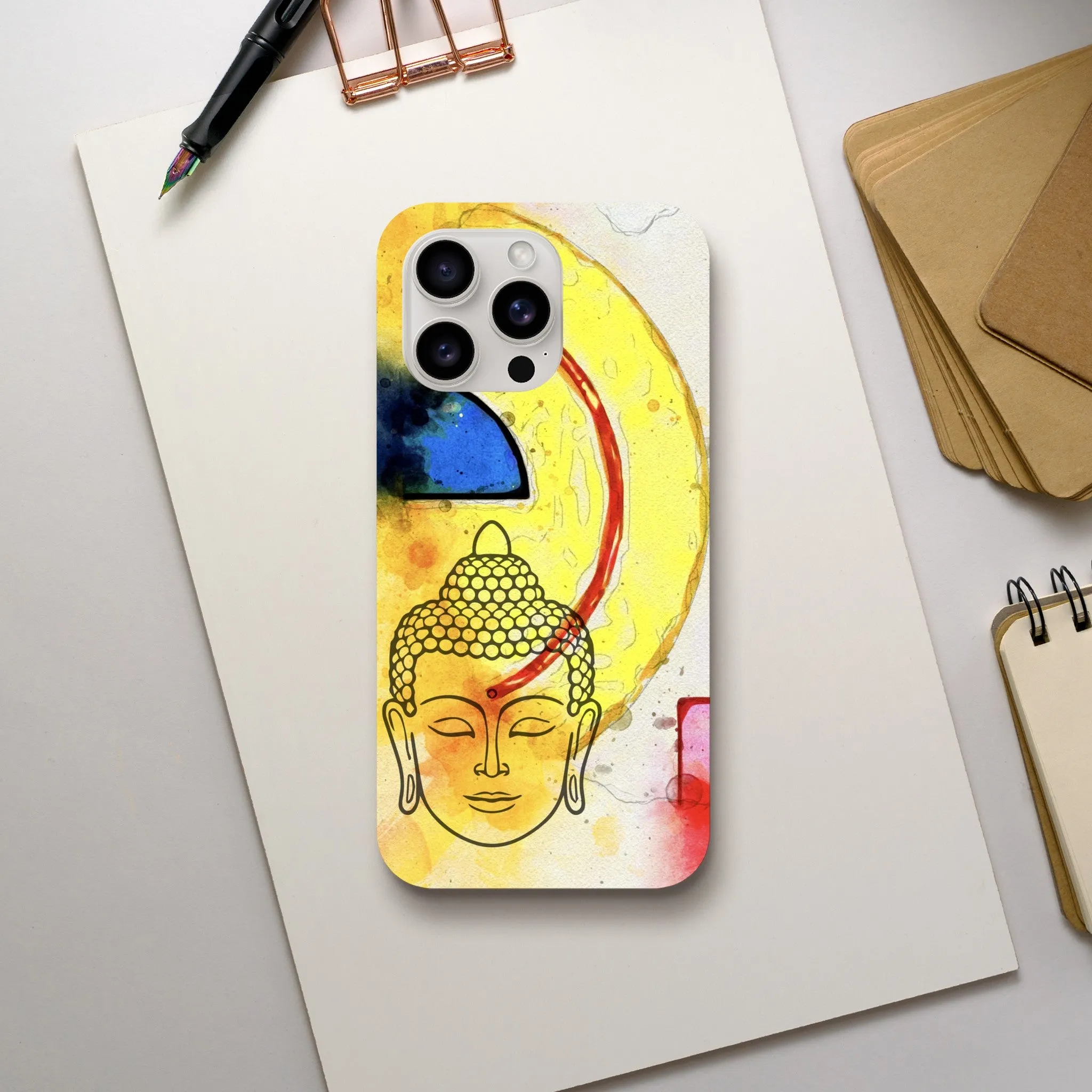 Abstract Buddha 2 Phone Case Final Art