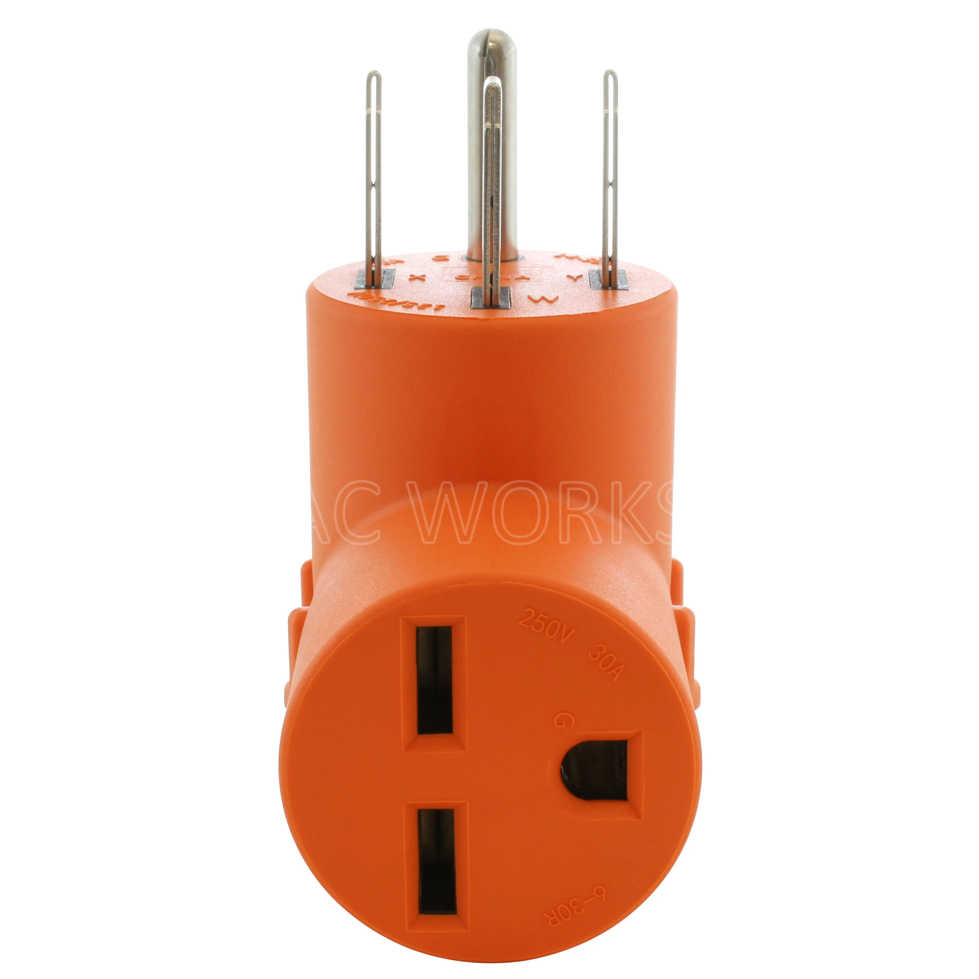 AC WORKS® [AD1450630] Range/RV/Generator 14-50P Plug to 6-30R 30 Amp 250 Volt HVAC Female Adapter