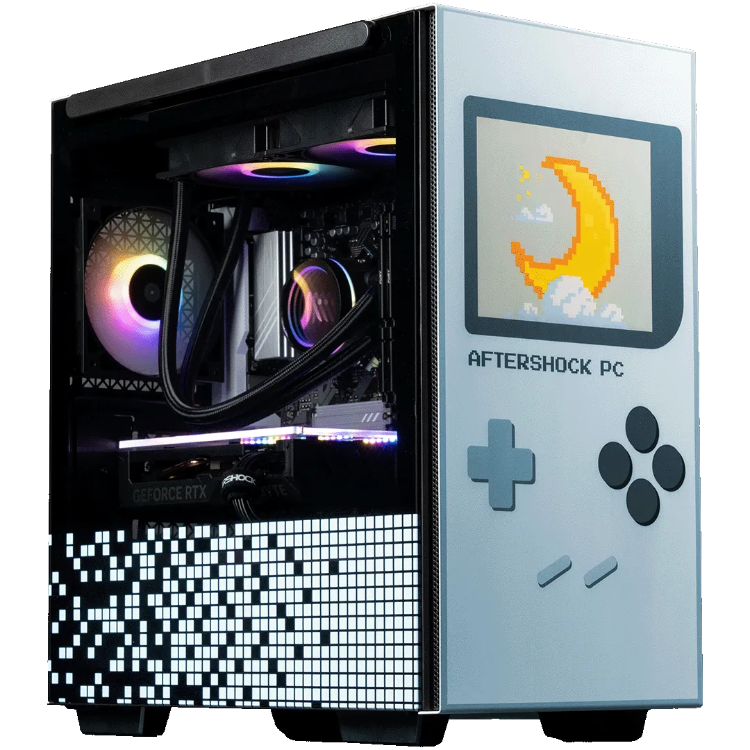 Aftershock Pixel Blue Desktop Gaming PC (Ryzen 5 7500F) [RTX 4060]