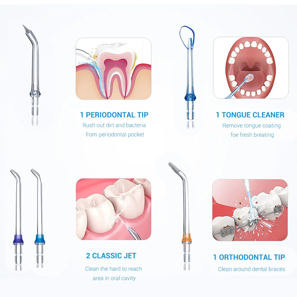 AG portable oral irrigator usb rechargeable water flosser Dental Water Jet 300ML 5 Modes Water Tank Waterproof Teeth Cleaner 0ral irrigator