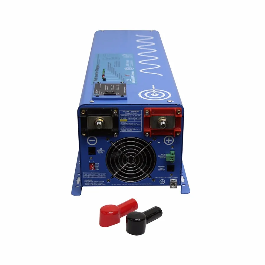 AIMS Power 4000 Watt Pure Sine Inverter Charger 12Vdc - 120Vac Input & 120-240Vac Split Phase Output