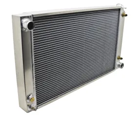 ALUMINUM EMC 1968-77 CHEVY CHEVELLE A-BODY RADIATOR DIRECT FIT W-AT COOLER - NATURAL