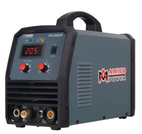 Amico Electric TIG-205HF 100-250V Wide Voltage 205 Amp HF-TIG Stick Arc DC Inverter Welder New