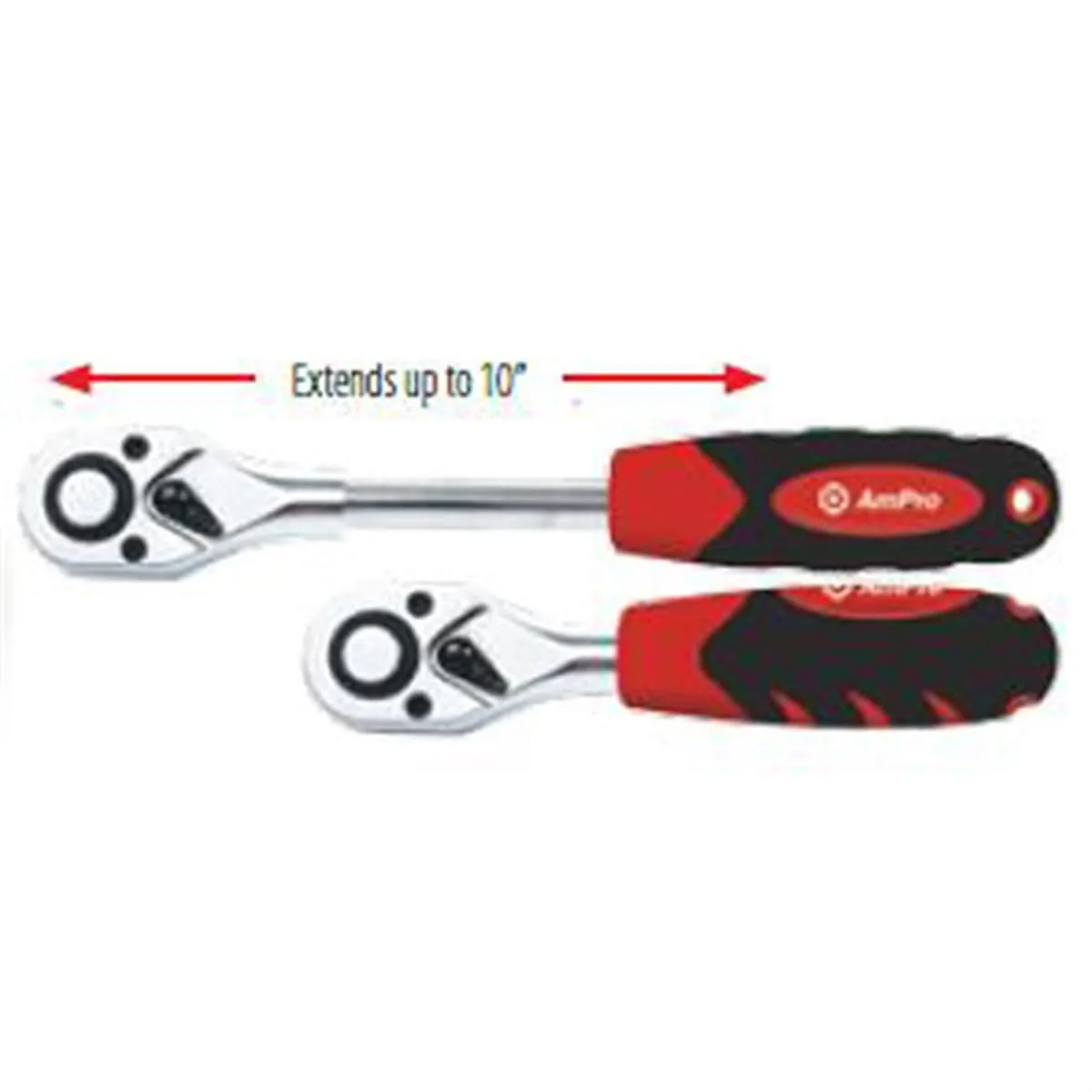 Ampro Tools T19055 2-In-1 1/2" Dr Extend Ratchet