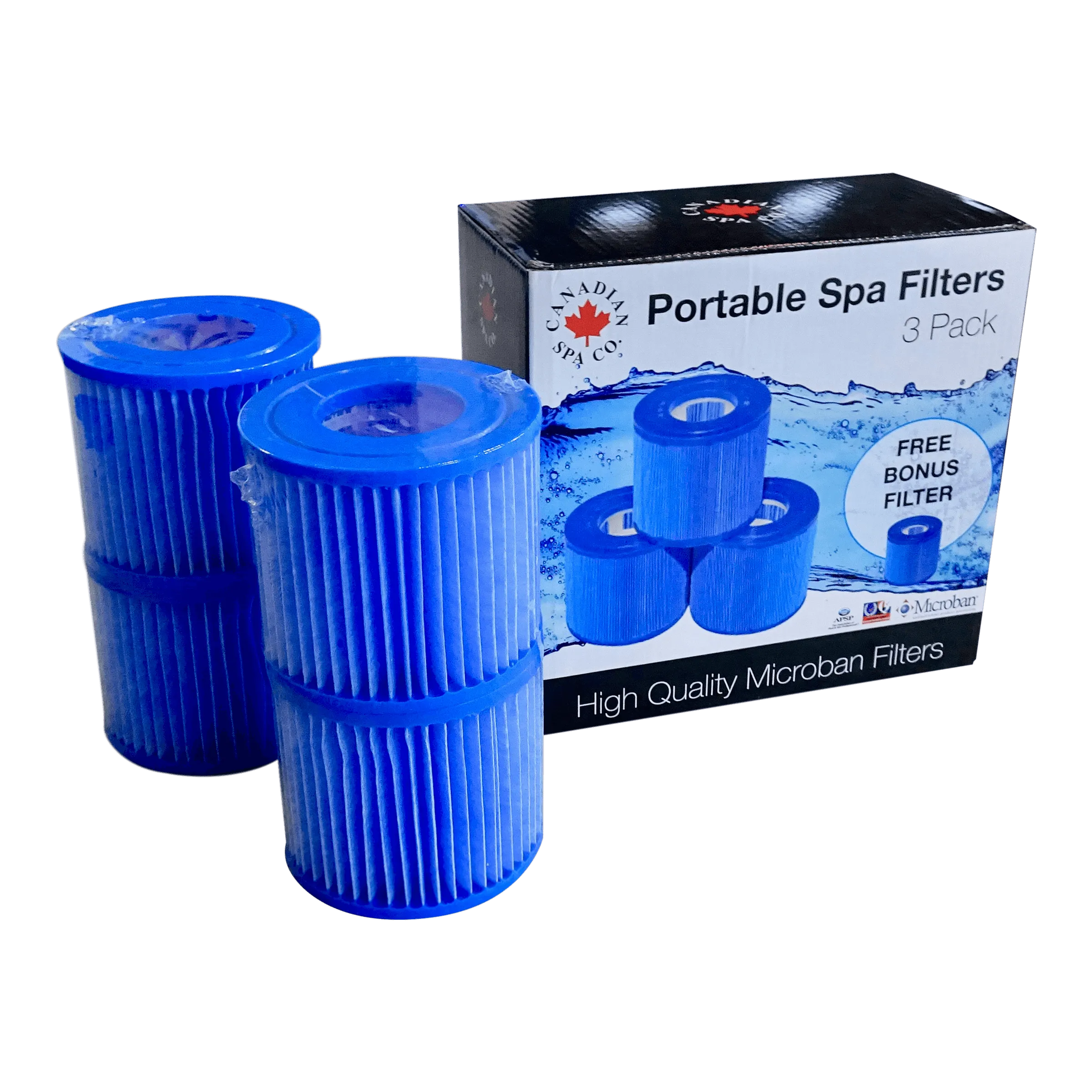 Antimicrobial Portable Spa Filters - 4 Pack