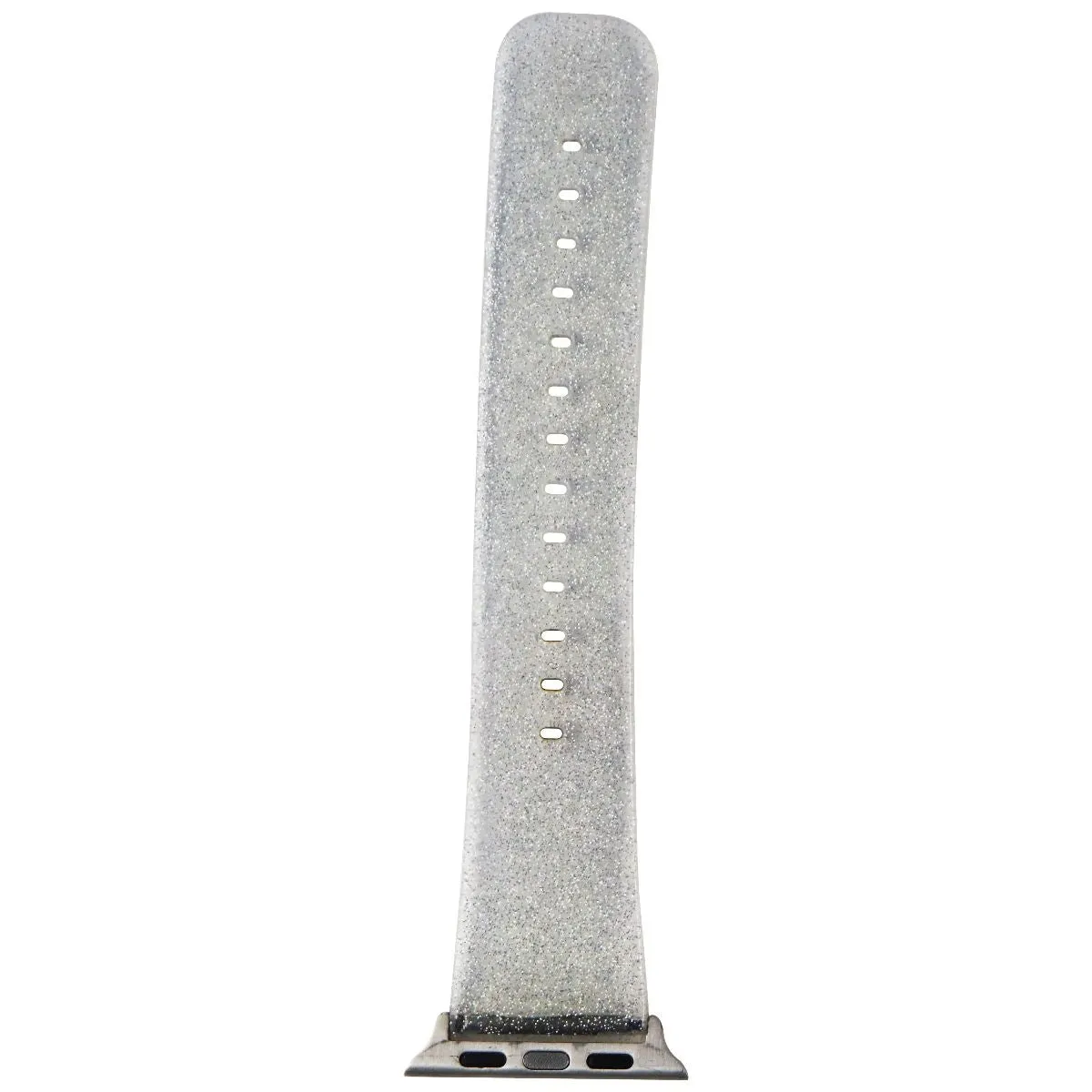 Apple Watch (38mm) Rubber Watch Band - Clear/Glitter