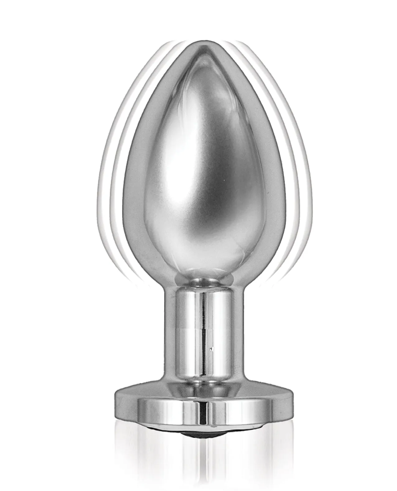 Ass-Sation Remote Vibrating Metal Plug - Silver