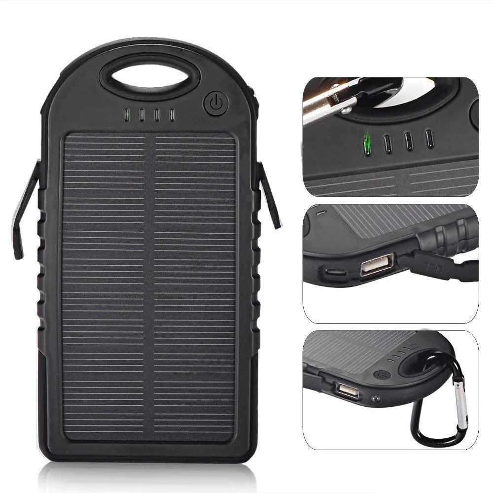 AyeGear Solar Power Bank with LED Torch (5200mAH)