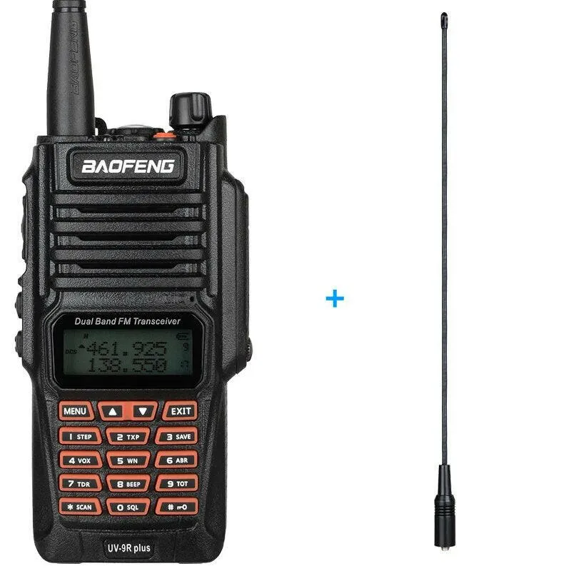 Baofeng UV-9R Plus Hign Power Dual Band 136-174/400-520MHz IP68 Waterproof Ham Radio Walkie Talkie Long Range Third Gear Power