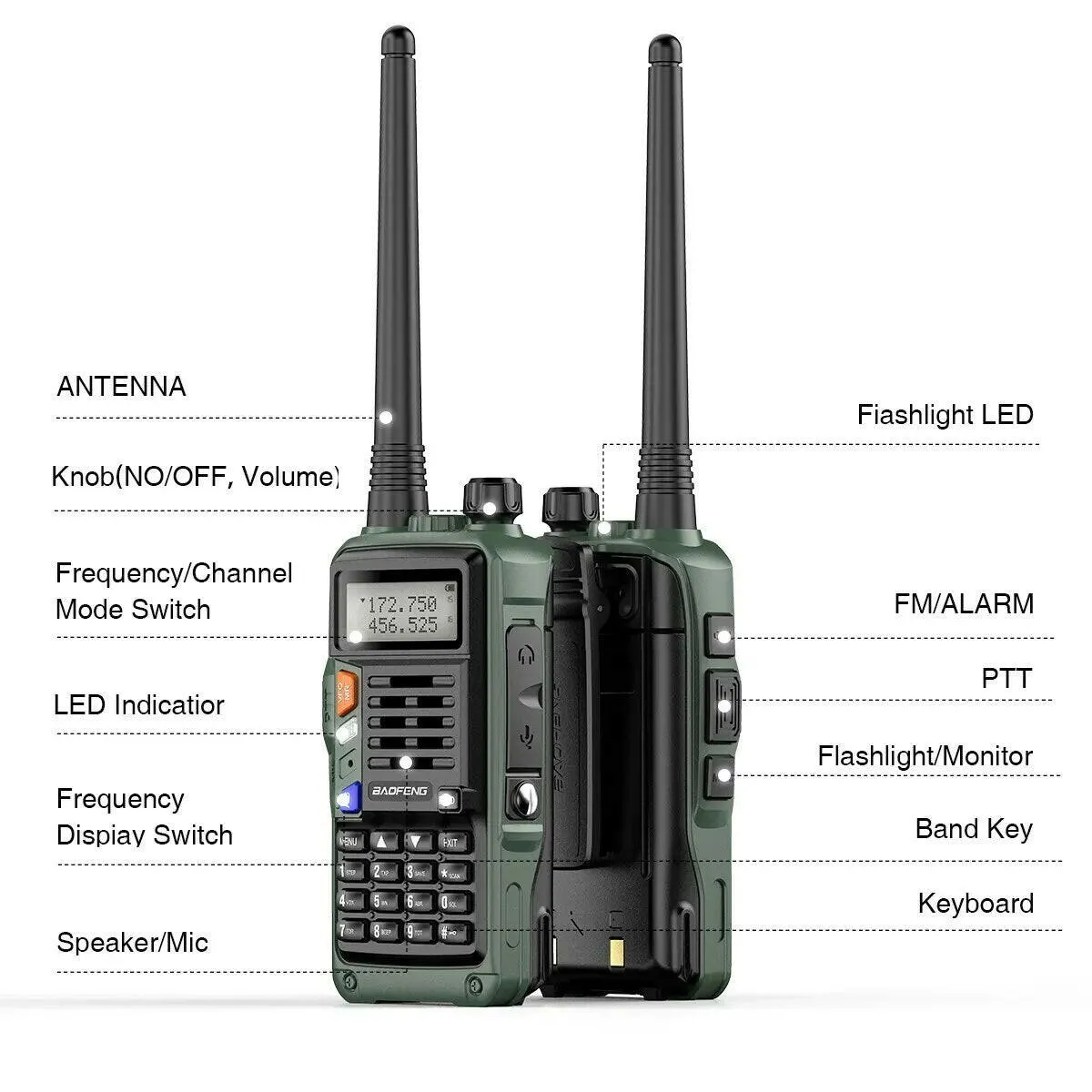 BAOFENG UV S9 Plus V2 10W Powerful Walkie Talkie USB Charger 16 KM Long Range Handheld Dual Band Transceiver UV 5R Two Way Radio