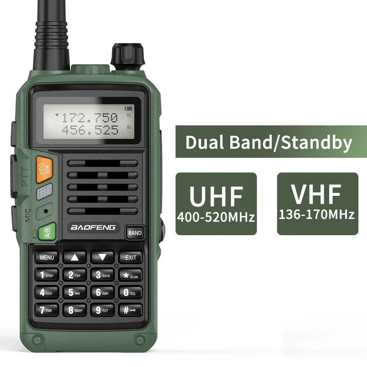 BAOFENG UV S9 Plus V2 10W Powerful Walkie Talkie USB Charger 16 KM Long Range Handheld Dual Band Transceiver UV 5R Two Way Radio