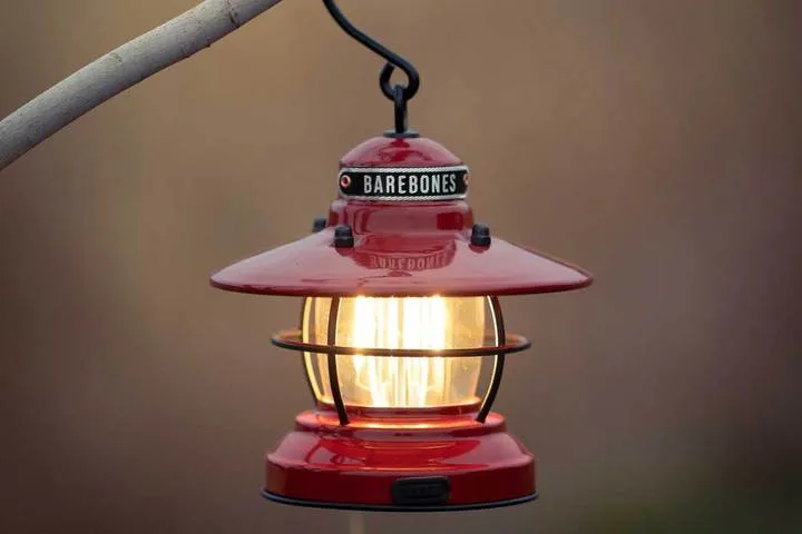 Barebones Edison Mini Red Lantern