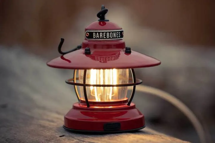 Barebones Edison Mini Red Lantern