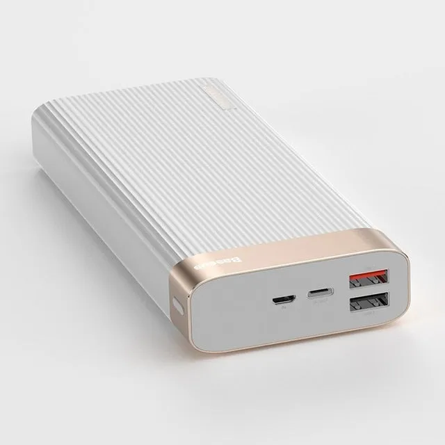 Baseus 20000mAh Power Bank For iPhone Huawei Powerbank USB Type C PD   Quick Charger 3.0 Fast Charging External Battery Pack