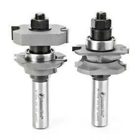 Bead In-Stile & Rail Router Bit Set | 1 5⁄8 Dia x 13⁄64 to 1⁄2 x 3⁄16 Radius x 1⁄2" Shank | 55437 | 738685554371