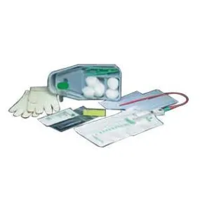 Bi-Level Tray with Red Rubber Catheter 15 Fr