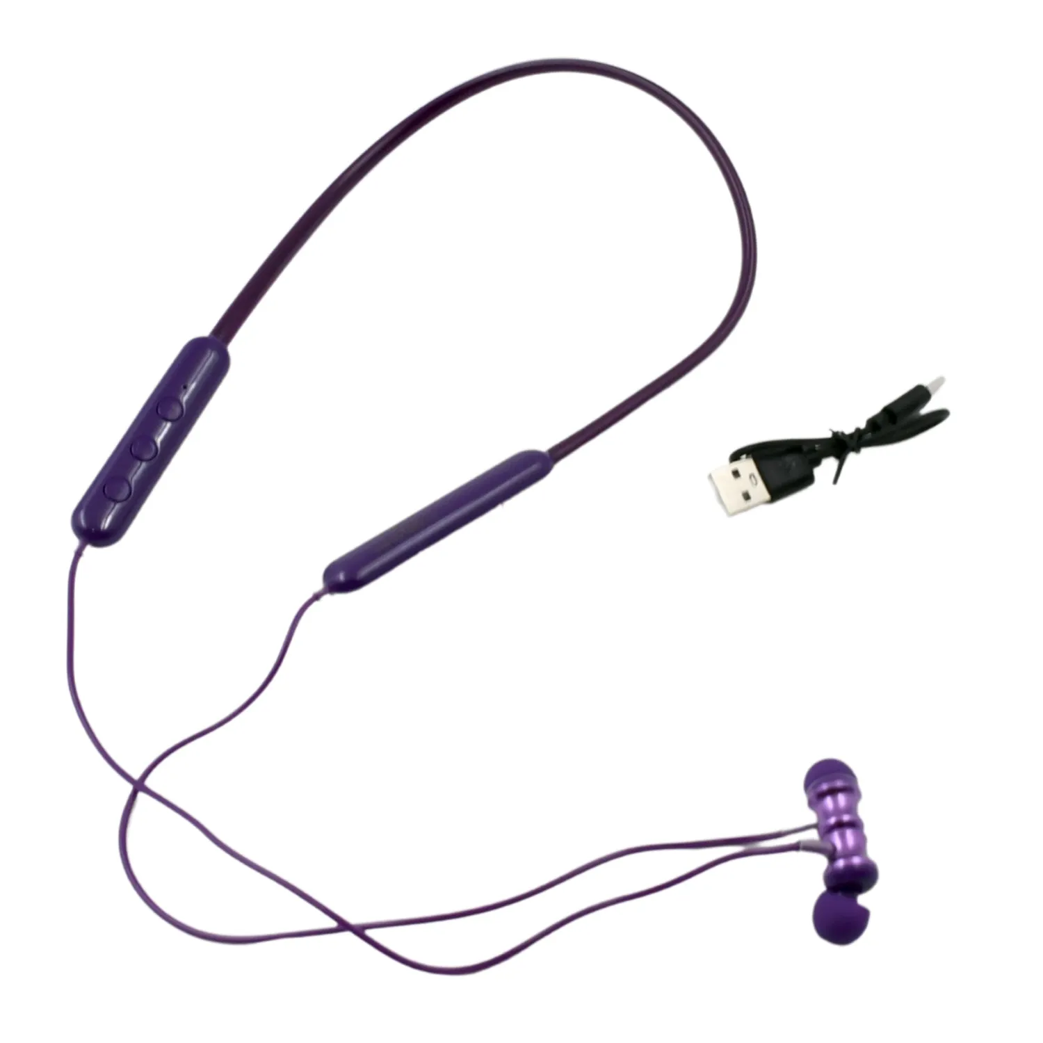 Bluetooth Headphone Neckband Sweat Resistant, Magnetic Earbuds (1 Pc)