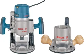 Bosch 1617EVSPK Combination Plunge and Fixed Base Router, 12 A, 1/4 to 1/2 in Collet, 8000 to 25,000 rpm Load Speed :EA: QUANTITY: 1