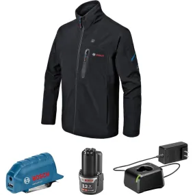 Bosch GHJ12V-20LN12 12V Max Heated Jacket Kit with Portable Power Adapter - Size Large